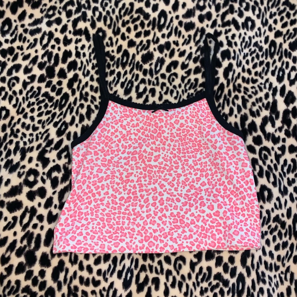 Brandy Melville Pink Cheetah Tank